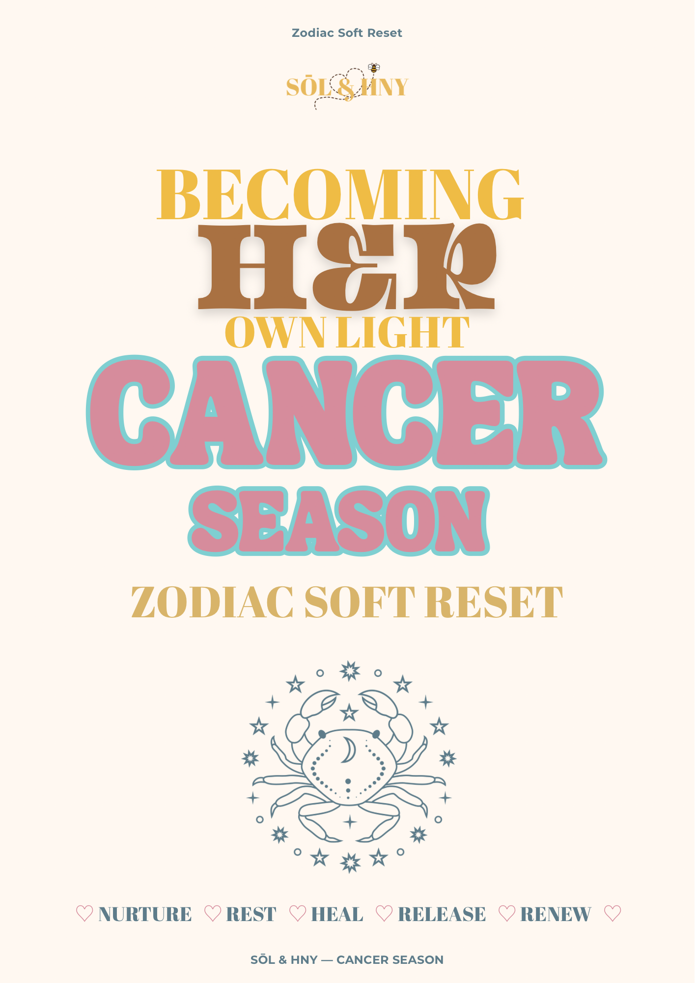 Zodiac Soft Reset : Cancer Season ♋️