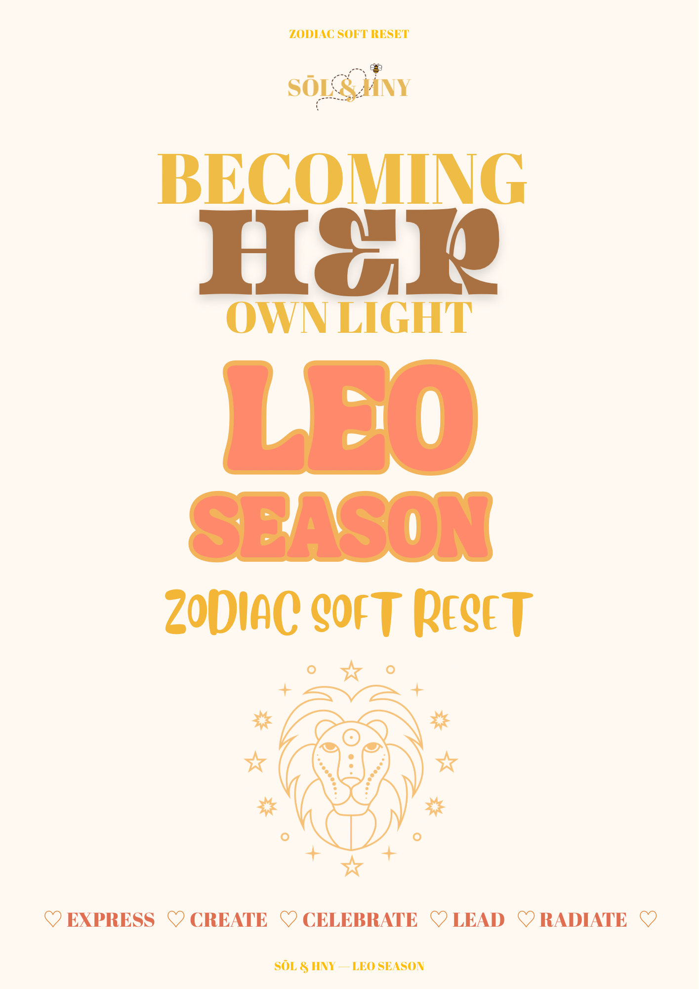 Zodiac Soft Reset : Leo Season ♌️