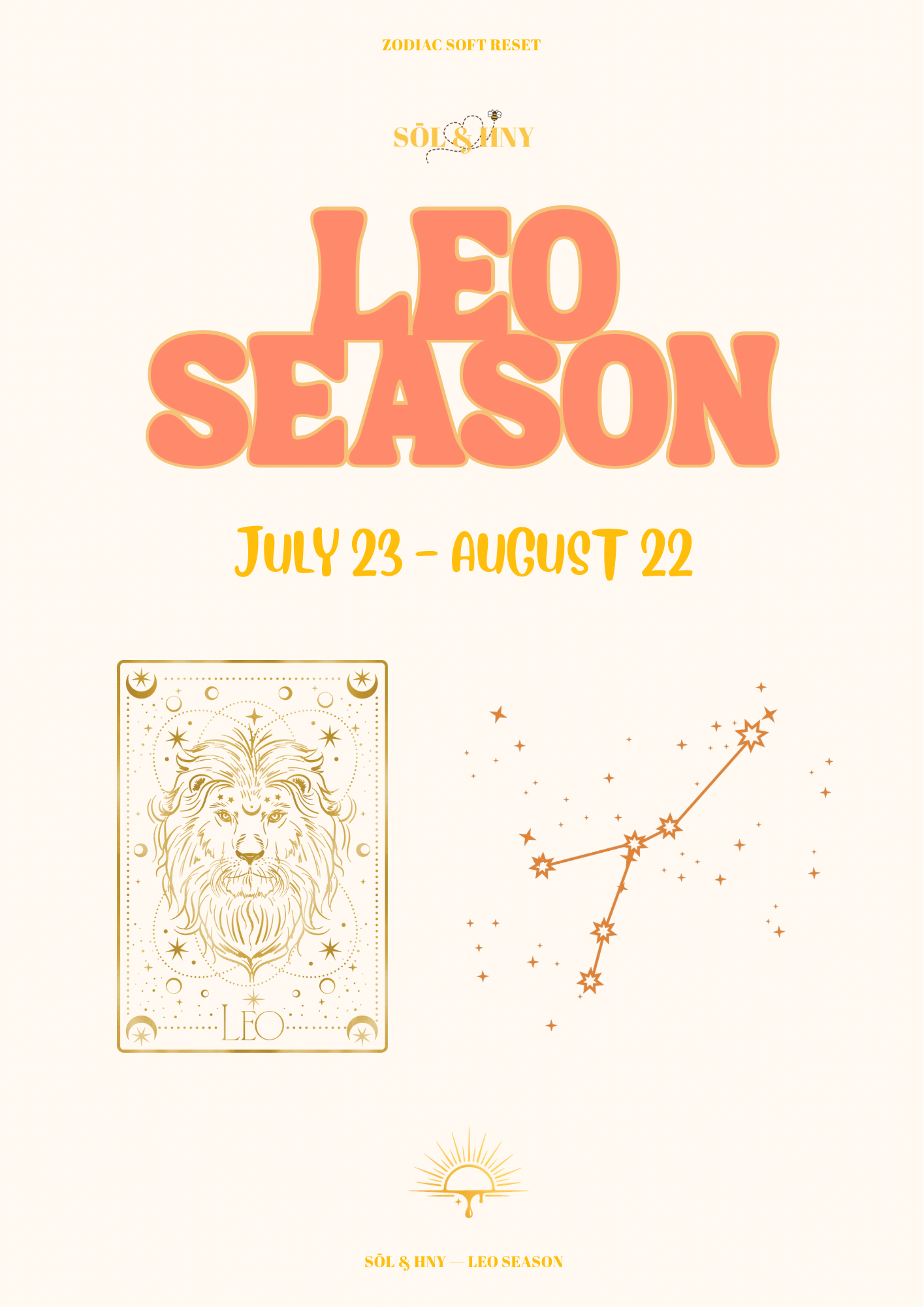 Zodiac Soft Reset : Leo Season ♌️